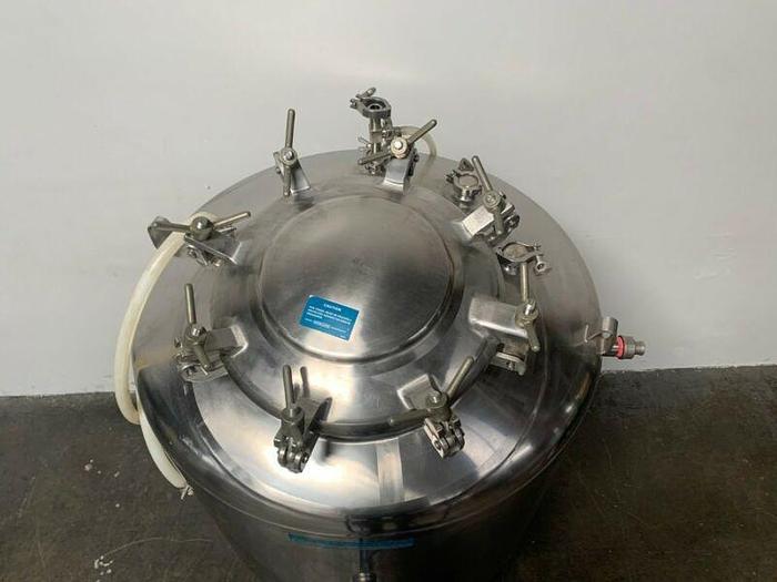 Used Paul Mueller 375 Liter Jacketed Stainless Steel Bioreactor 100 PSI