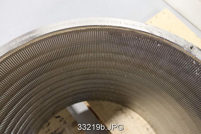 Used Voith VS10 Pressure Screen Basket, .012 Slots #33219