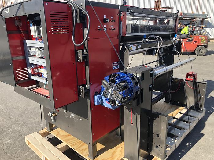 Used 60" ROSENTHAL DUPLEX SLITTER REWINDER 18" REWIND DIAMETERS MFG. 2016