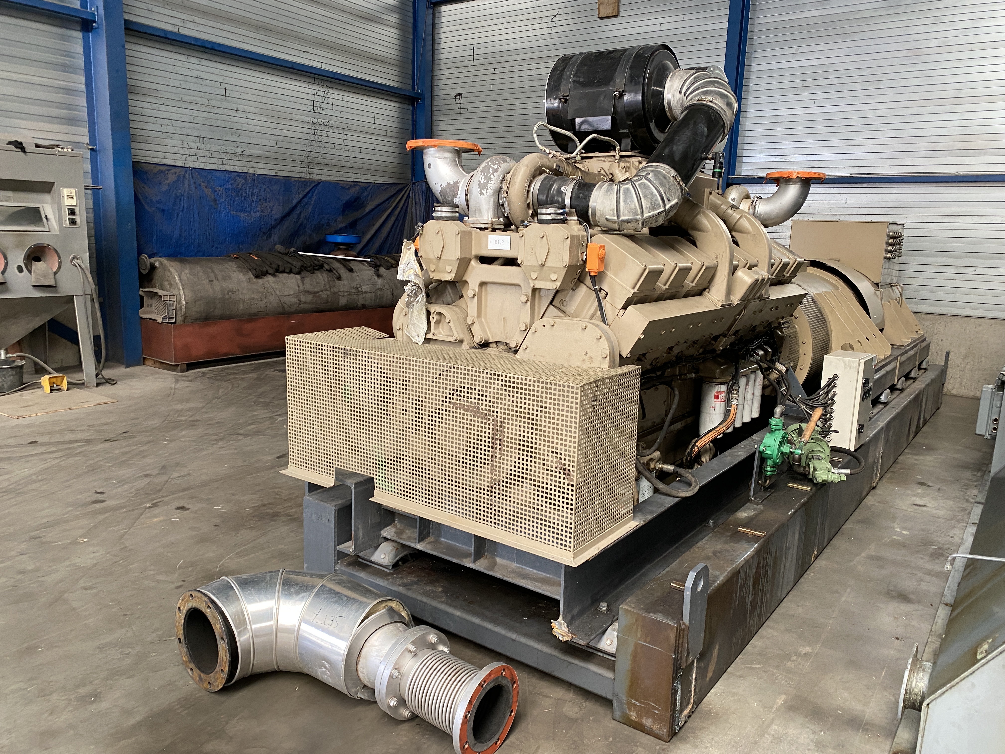 Used CUMMINS KTA50-G1 / EURO DIESEL STATO ALTERNATOR 1000 KVA DRUPS