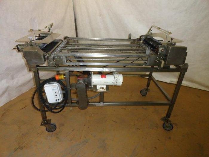 Used Dual pass Tenderizer/Cuber, (2) 20" wide square tooth rollers