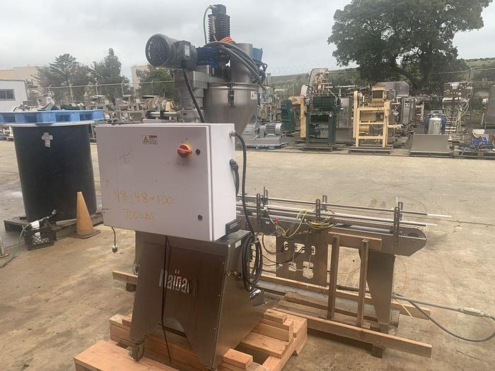 Used Filler, Auger, Nalbach, Mdl NAF-1000, S/st, 1-Head, Conveyor #S744326