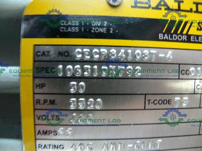 Used Fristam FPR1742-205 Centrifugal Pump w/ Baldor Super E 841XL 30 HP Motor