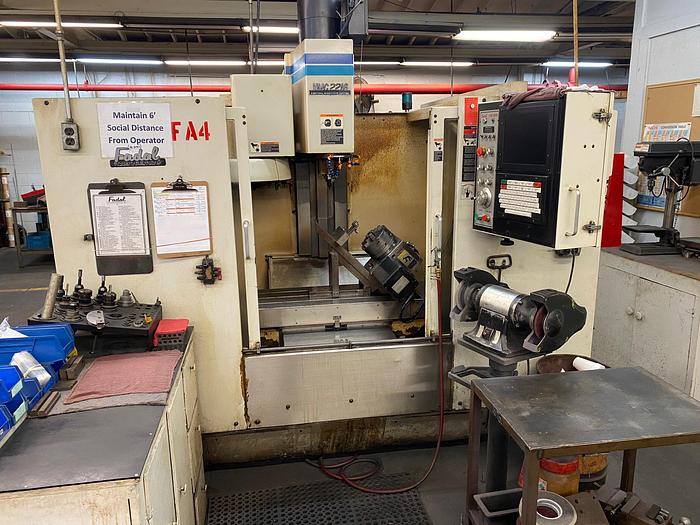 Used 1998 Fadal 4-Axis VMC 2216 Vertical Machining Center