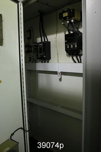 Used LG Industries Plain Press, 1200 PLI Balanced at 2500 FPM, Blind Drilled Press Rolls, 118" Face, 32" Diameter #39074