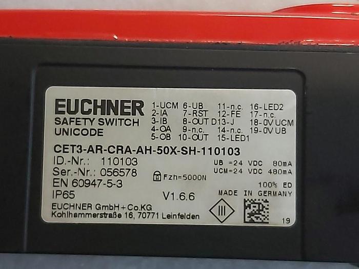 Sicherheitsschalter, CET3-AR-CRA-AH-50X-SH-110103, Euchner,  neu