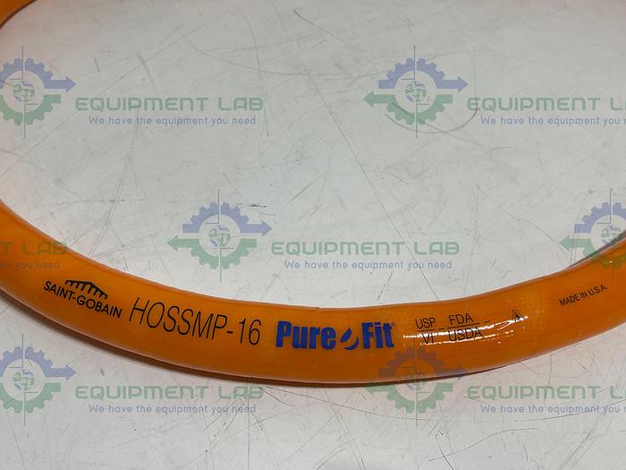 Used Saint Gobain HOSSMP-16 Pure Fit 96" Hose w/ 1" Sanitary Fitting 125PSI at 20°C