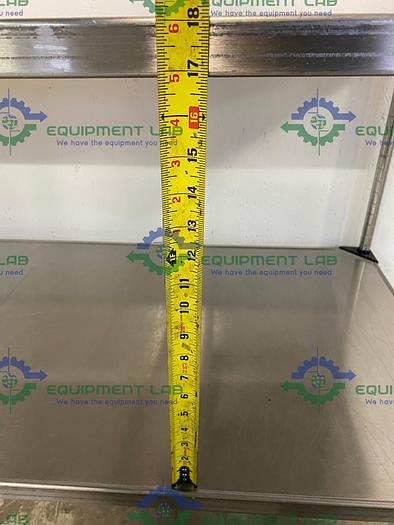 Used Metro  60" W x 24" D x 38" H Two Tier Stainless Steel Rolling Utility Cart