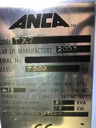 Usado ANCA TX7 ANO 2003