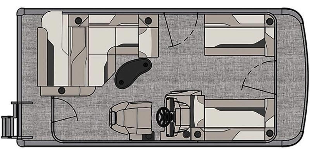 2026 Avalon Venture Cruise Rear Bench - 17 FT