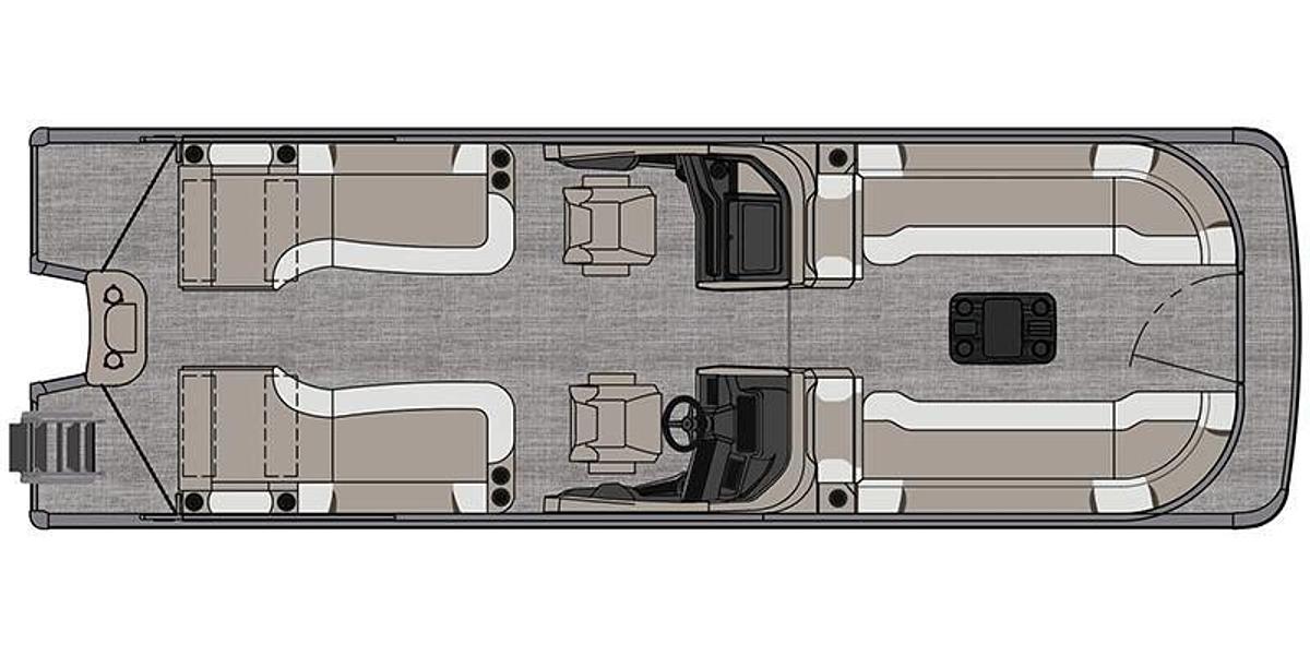 2026 Avalon Excalibur LTD Quad Lounger Shift Windshield - 27 FT