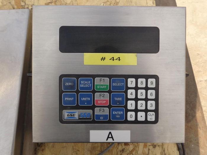 Used Scale, Platform, 14" x 12", GSE Scale, Mdl 550, S/st, C #S743334