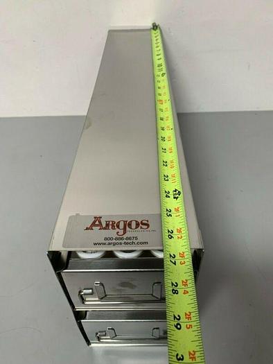 Used Argos R50102A Upright Freezer Drawer Rack for 50mL Tubes, Holds 102