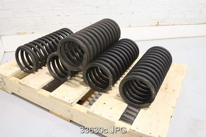 Used Black Clawson Wandel Vibrating Screen Spring Coils, Lot of 5 #33630