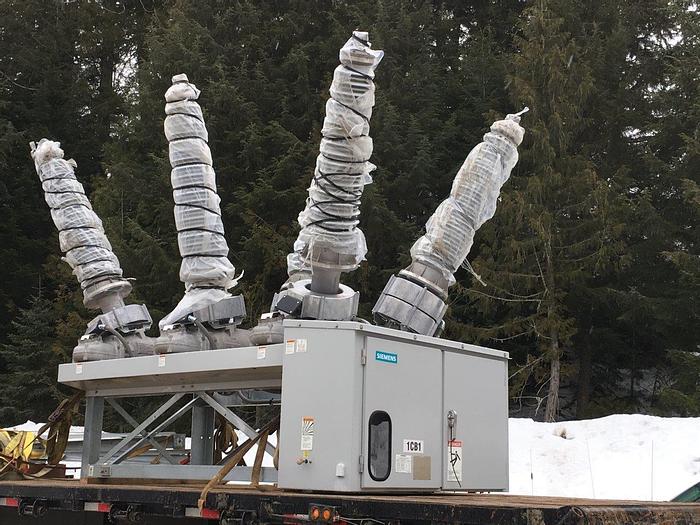 Used 2010 Siemens SPS2-145-40-2 145KV Sulfur Hexafluride Circuit Breaker