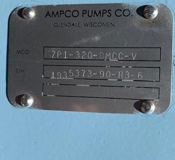 Used AMPCO 6"x 6" Positive Displacement Pump RBZP1-320 -DMCCV