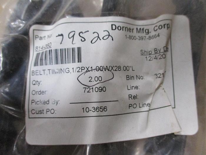 Used MISC DORNER MOTOR PARTS AND ACCESSORIES