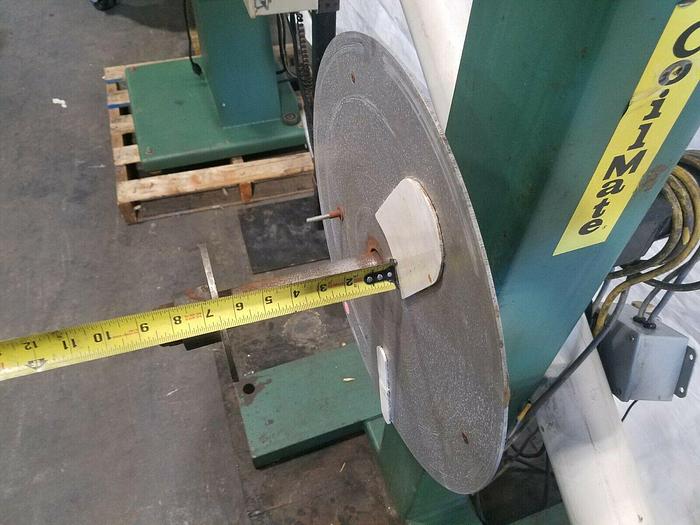 Used PA Industries Coilmate Double Motorized Stock Material Coil Payoff Reel Feed