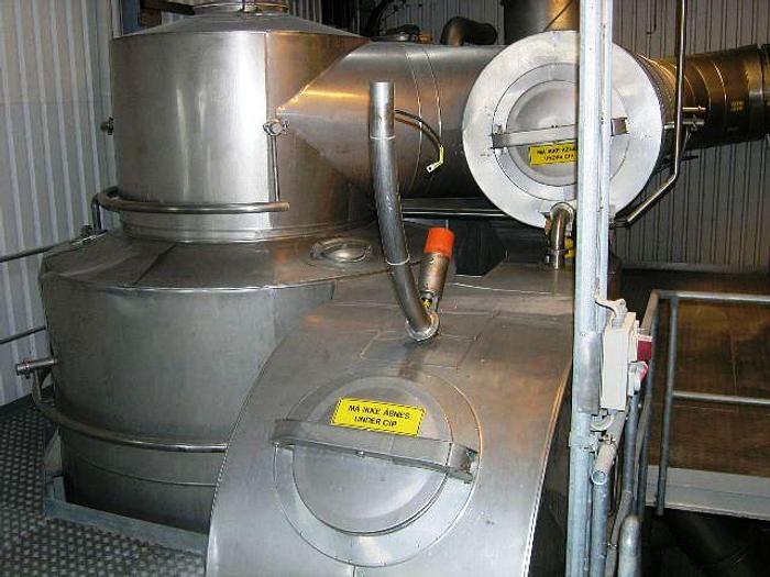 Cyclone for NIRO fluid bed