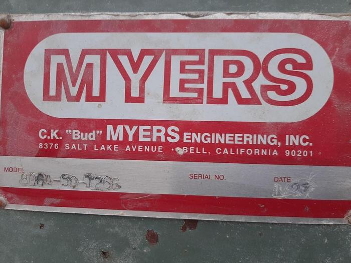 Used 50 HP MYERS HIGH SPEED DISPERSER - FLOOR MOUNT - VARIABLE SPEED