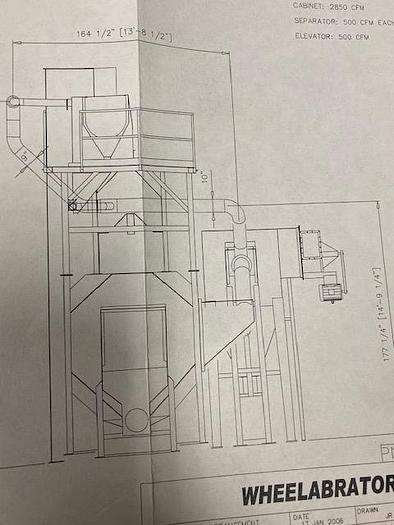 Excellent 2007 Wheelabrator 8 Wheel Mesh Belt