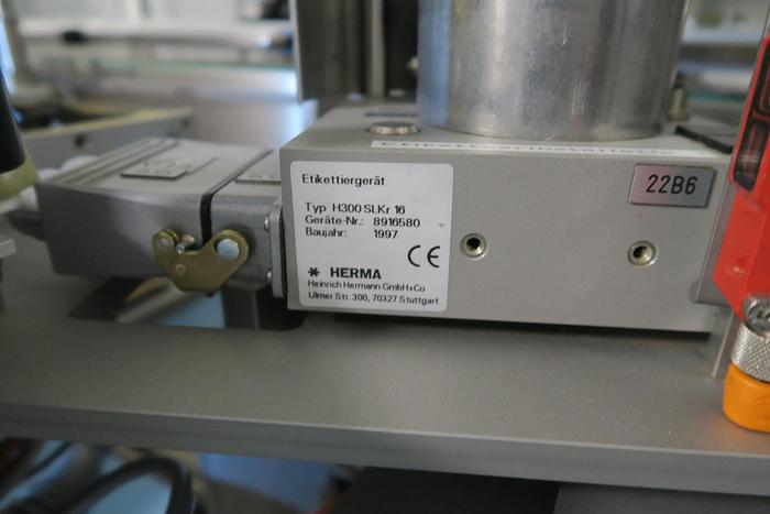 Used Herma Bottle Labeller
