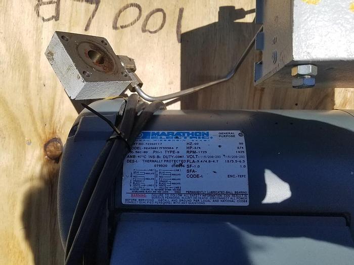 Used Pump, Vacuum, 3/4 HP, Leybold, 3/4" In/out, Trivac #S743072