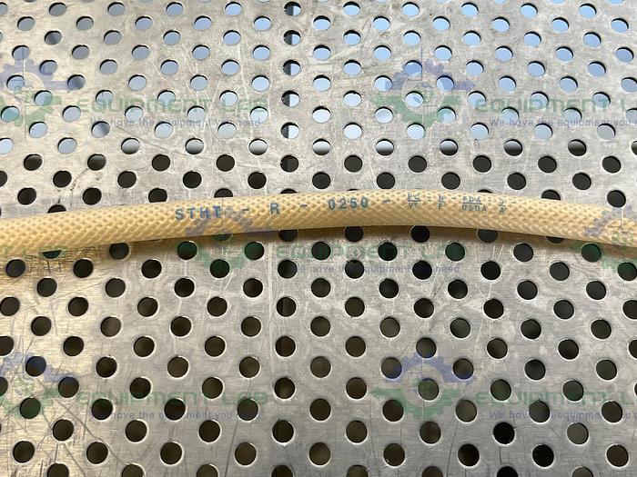 Used Sani Tech  STHT-R-0250 18" Silicone Hose w/ 1/2" Sanitary Fitting