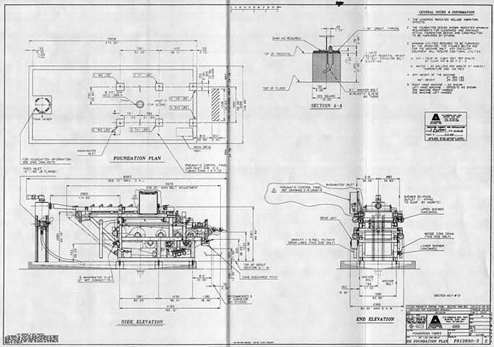 Used Andritz CPF1.0SMX-58-LP9506 Twin Wire Belt Press With Gravity Table, 1 Meter, Includes Variable Speed Drives, Plc And Conveyors, Construction Is Hot Dipped Galvenized #27132