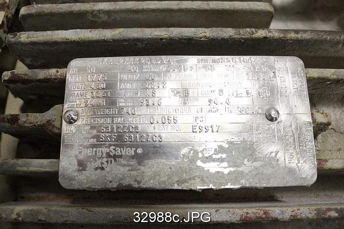 Used General Electric 5KS326SS208D24 50Hp, 1775RPM, 460Volts AC Motor #32988