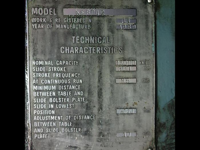 Refurbished Press Hot Forging KB8042