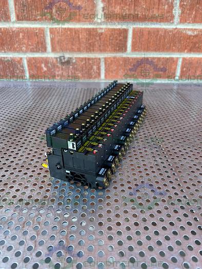 Used Crouzet  81513100 Pneumatic Control Valve w/ Crouzet 81517201 Sub Base