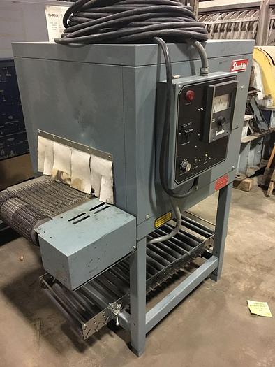 Used SHANKLIN MODEL T-6XL SHRINK TUNNEL W/ SS MESH BELT CONVEYOR
