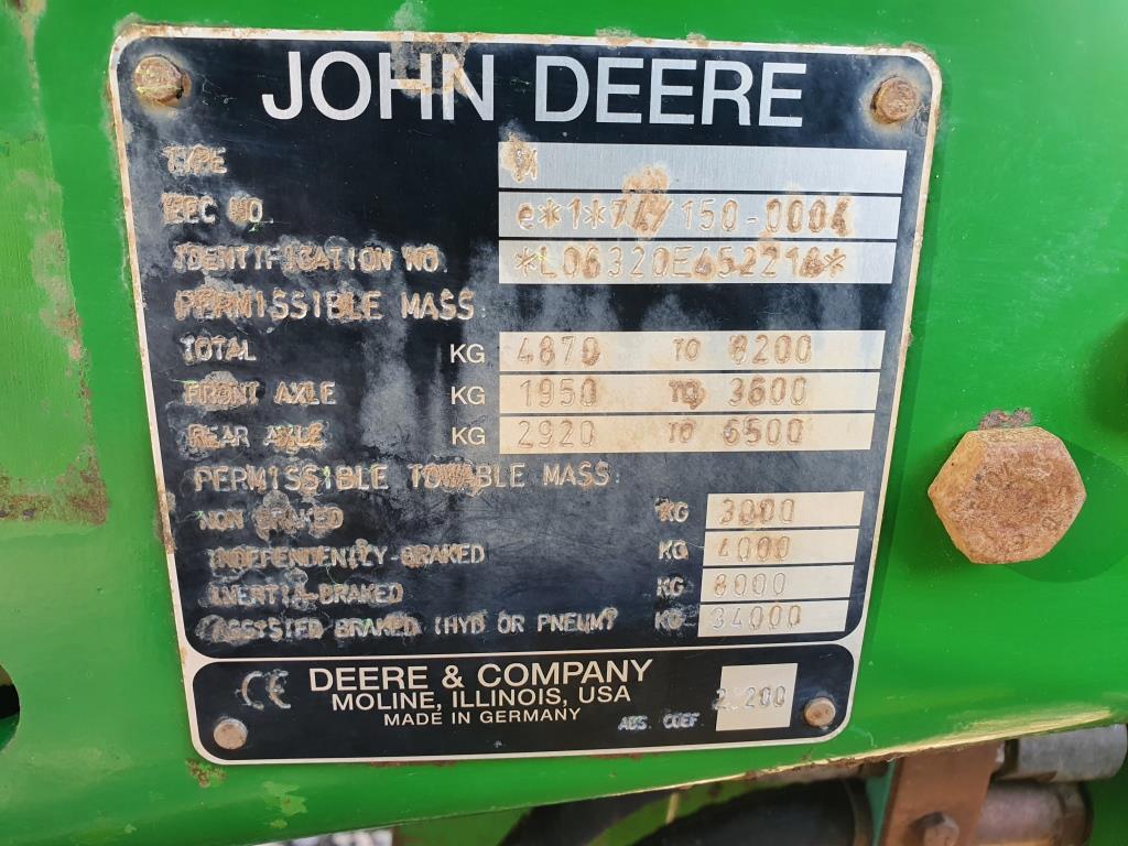 Used John Deere 6320 4wd Tractor