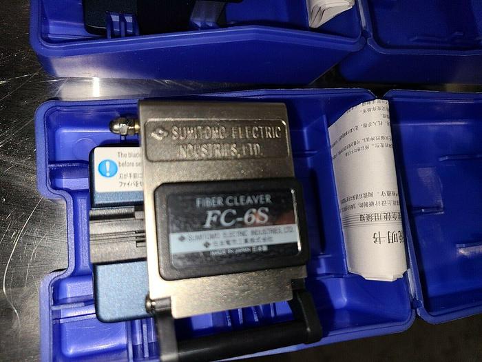 Used Original Sumitomo Fiber Cleaver FC-6S in carrying case MADE IN JAPAN NOT CHINA