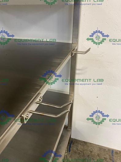 Used 32" W x 30" D x 62" H Stainless Steel Five Tier Rolling Cart