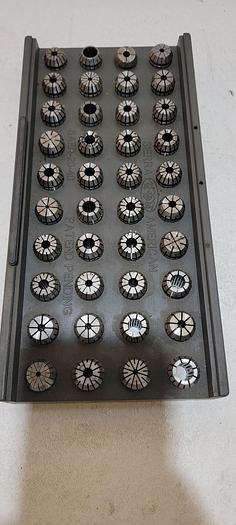 Used SAER-20-40 COLLET SET FOR LATHE ENGRAVING MACHINE (40PCS) SIZES VARIE (106)