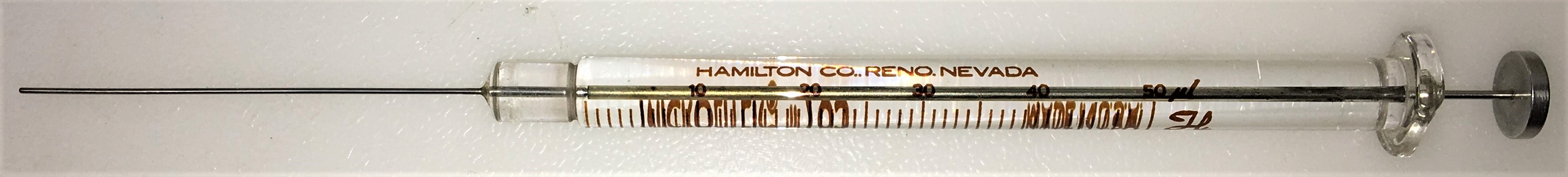 New Open Box Hamilton 80500 Microliter #701-N Injection Syringe -50μL