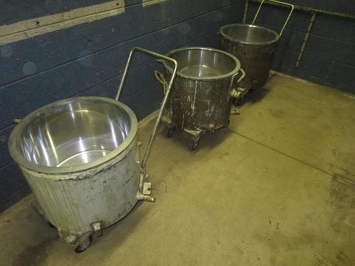 Used 10 GALLON ROSS MIX CANS – STAINLESS STEEL – JACKETED (4) AVAILABLE #8534