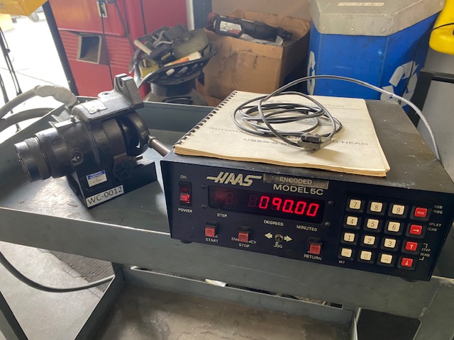 Used Haas 5C Indexing Head 4th Axis 5c collet Indexer with remote switch #5972