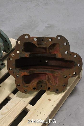 Used Goulds 3410 Goulds 3410, 6X8X14, 5 Vane Impeller, 13 1/2" Impeller Diameter, Bronze Impeller, Ductile Iron Casing, Mechanical Seal #24499