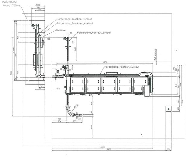 Gebraucht Durchlauf - Tunnelpasteur, Fabrikat Steiner, Typ TP 900/5000, Bj. 2012