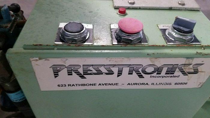 Used Presstronics Vertical Motorized Payoff Stock Feed