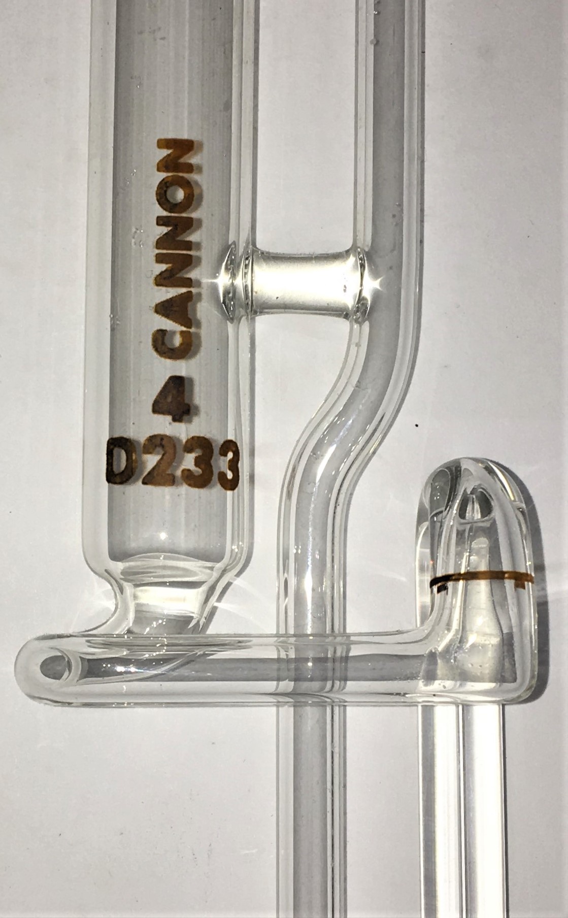 Used Cannon ZCAC-4 (9723-S59) Zeitfuchs Cross-Arm Viscometer Tube (No Certificate) - Size 4