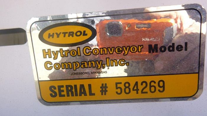 Used Conveyor, Belt, 12" x 172", C/st, Incline, Hytrol, 1 Hp #S743459