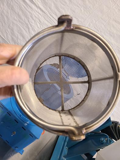 Used Nobles Tabletop Spin Dryer Chip Spinner 110V with basket Dry Metal Parts