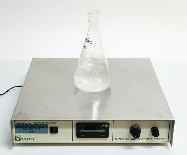 Used Bellco Bell-ennium 7785-D5005 Digital Magnetic Stirrer 5 Position 115v (6954)