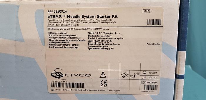 Civco eTRAX Nadelsystem Starter Kit mit 4 Nadelführung, 2 Nadel, TVTR Probehalter