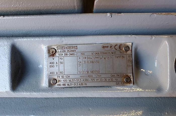 Used Siemens 3-phase motor 30kW