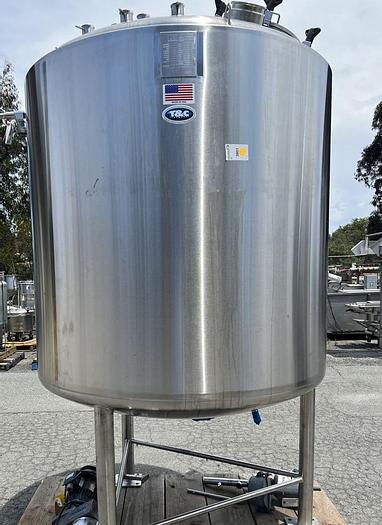 Used Reactor, 740 Gallon, 316L Stainless Steel, Jacketed, Agitated, T&C Stainless #S744628